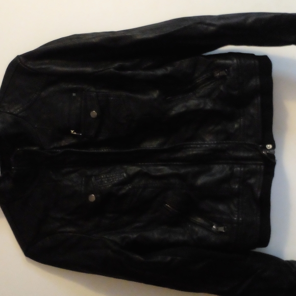Black leather jacket - Picture 2 of 4